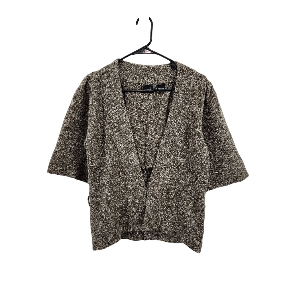 Kersh Women's Half Sleeves Cable Knit Cardigan - L